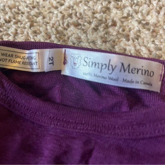 Simply Merino wool 2T long underwear - Picture 3 of 3